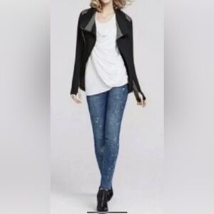 CAbi #920 Constellation Wash Bleach Jeans Women’s Sz 12 EUC